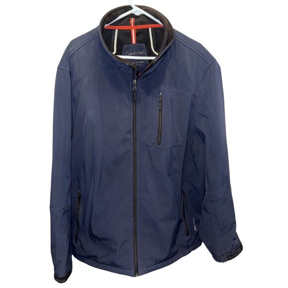 Size XXL - Calvin Klein Soft-shell Jacket, - Blue - Picture 1 of 7